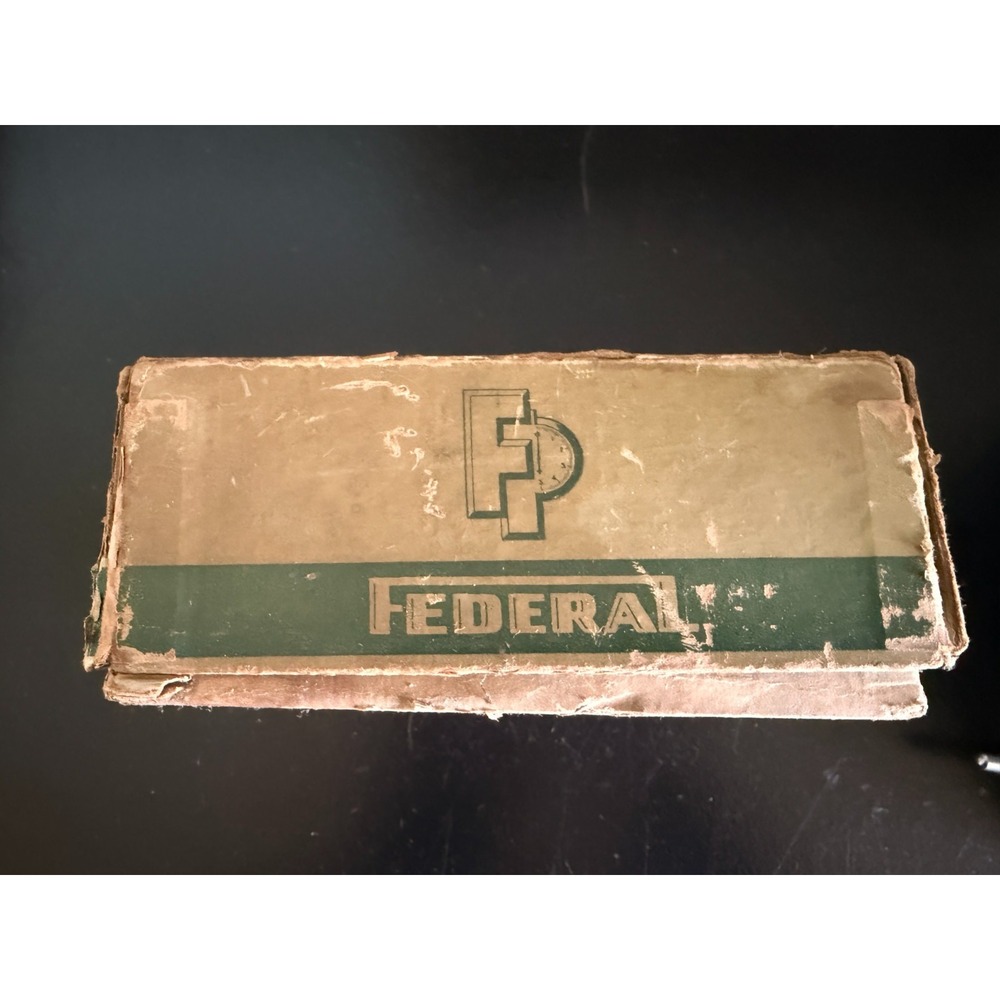 Vintage Federal Products Corp Dial Indicator Empty Box ONLY Damaged Case